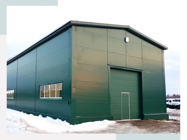 Двускатные ангары в Орле