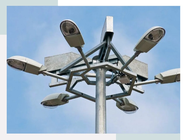 Монтаж осветительных мачт в Орле