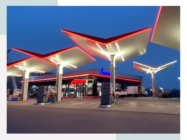 Навесы для АЗС в Орле