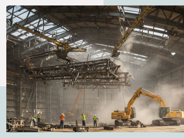 Демонтаж ангаров в Орле от 607 руб. за м²