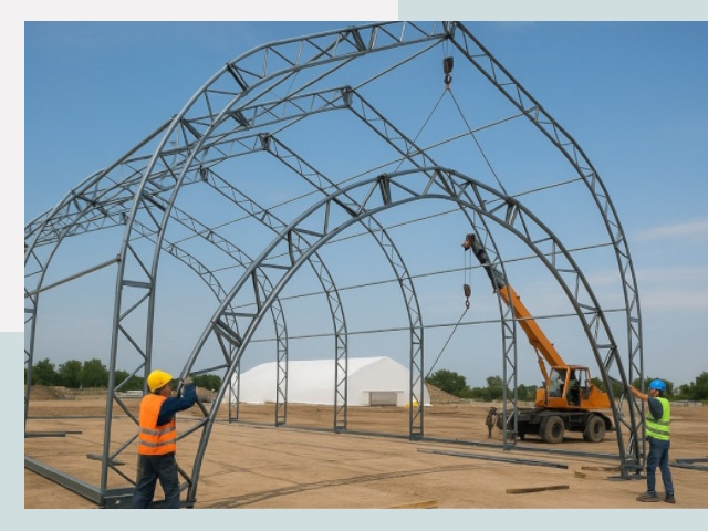 Монтаж ангаров в Орле от 607 руб. - Надежно и быстро